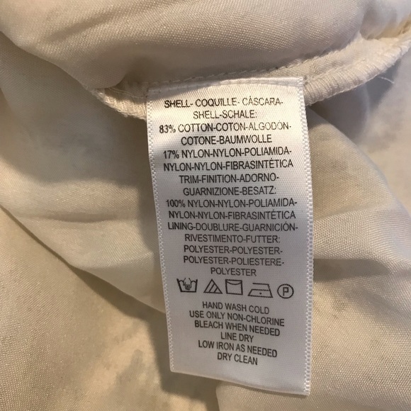 Free People Ivory Eyelash Lace Shift Mini Dress 4 - Picture 8 of 9